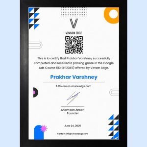 Google Ads Certification Programme